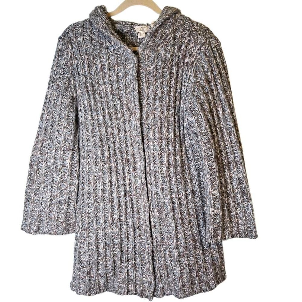 Kenji Naturals cozy hand knit heavy cardigan. Size XL.